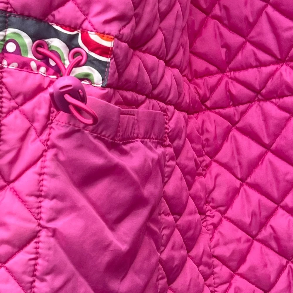 Hanna Andersson Journeys End winter jacket with a vibrant paisley pattern
